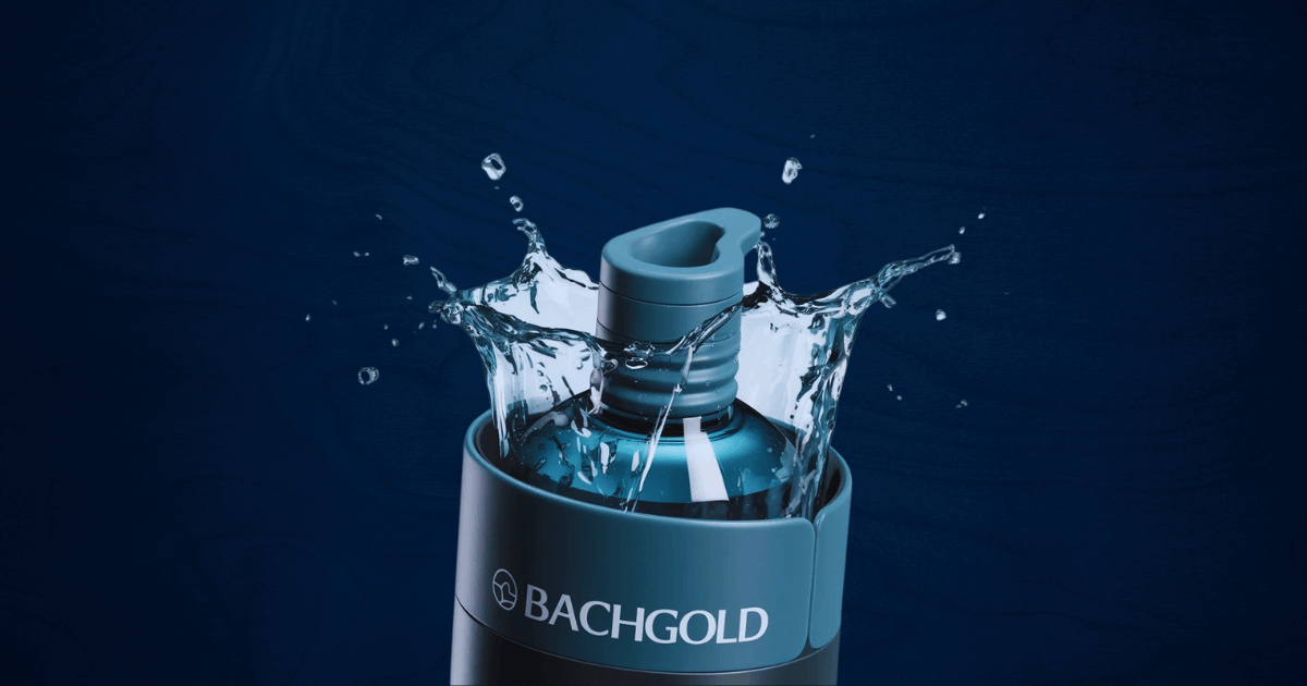 A bottle of water with a dynamic splash, illustrating freshness and hydration in a vibrant setting.