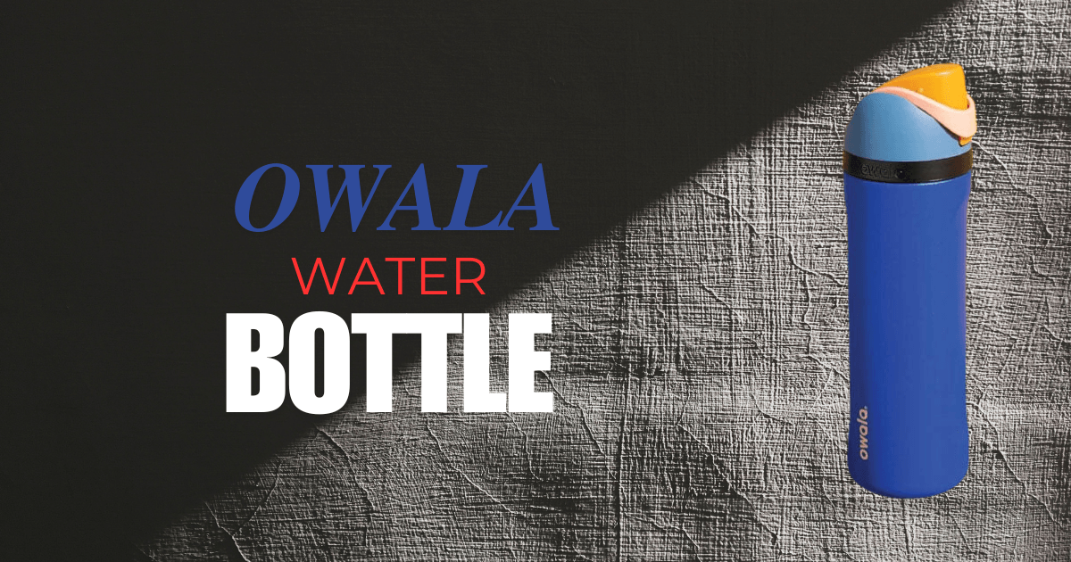 A sleek Owala water bottle in vibrant colors, designed for hydration on the go with a convenient flip-top lid.