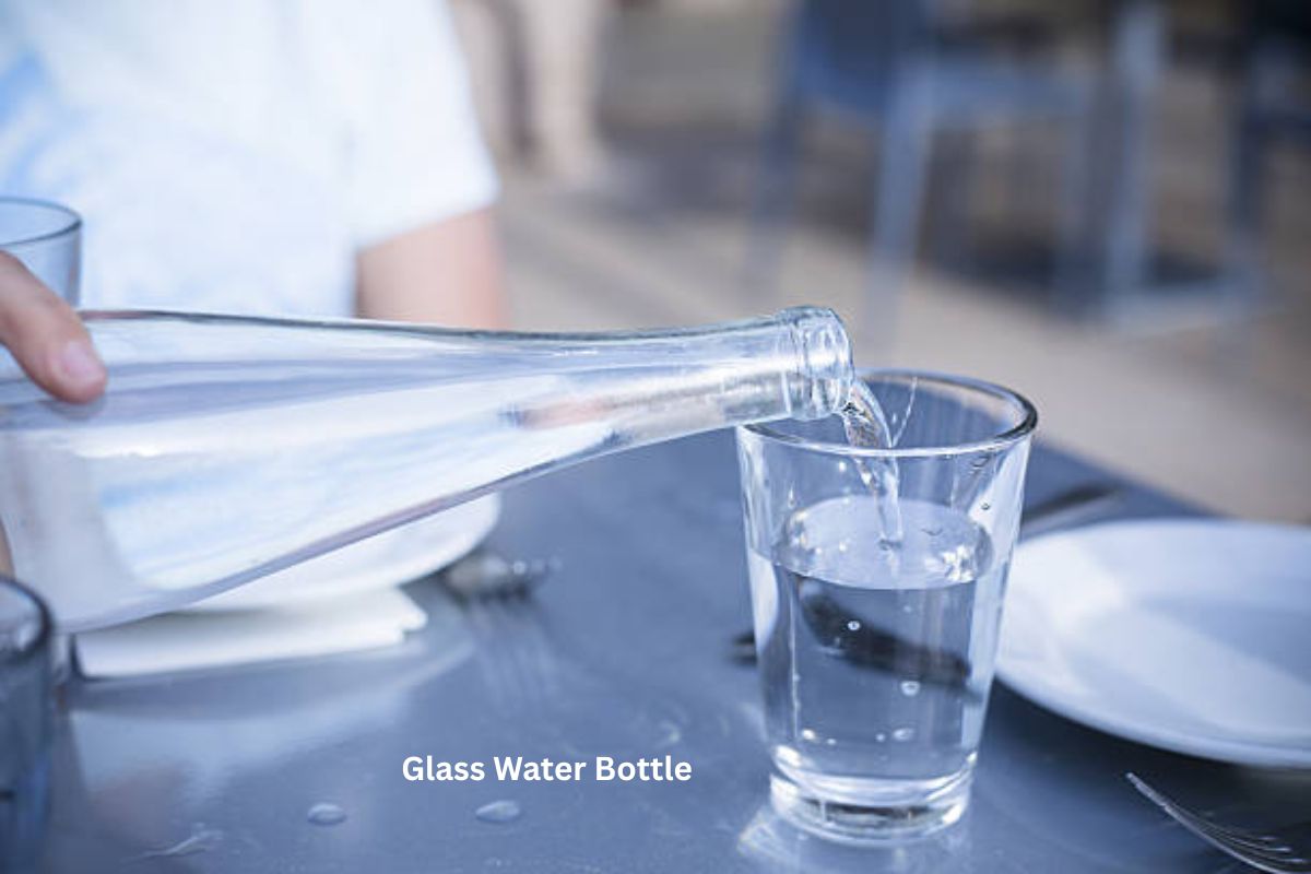 glass water bottle