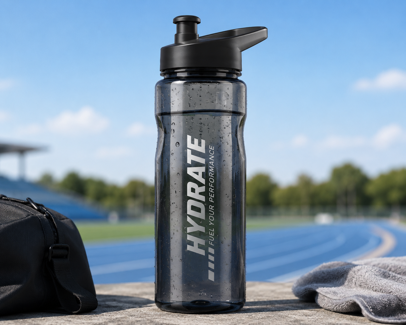 sports cap water bottle